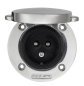 Preview: Power Inlet 32A stainless steel with cover